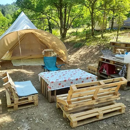 Glamping En Tente Yourte Luksustelt *